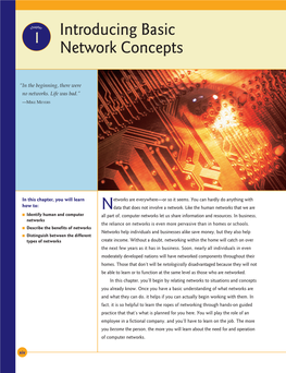 1 Introducing Basic Network Concepts