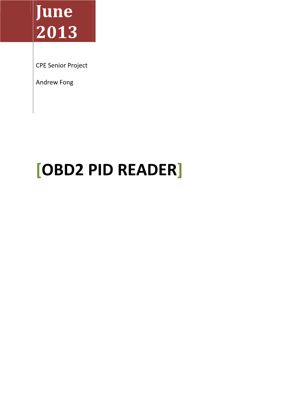 Obd2 Pid Reader]