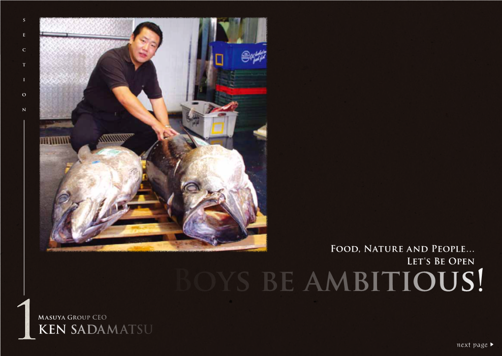 Boys Be Ambitious! E KEN SADAMATSU C T I O N