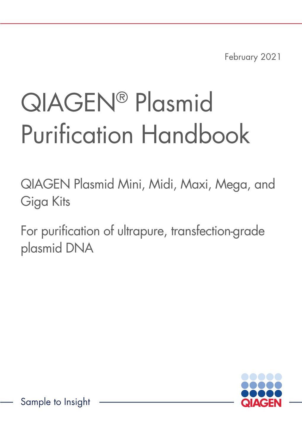 QIAGEN® Plasmid Purification Handbook