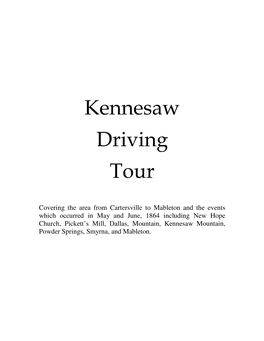Kennesaw Driving Tour