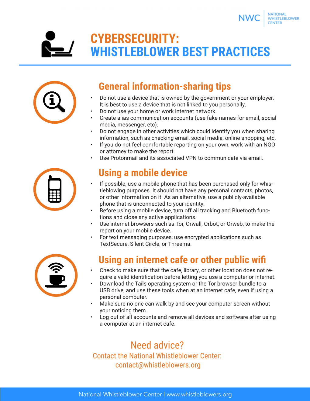 Cybersecurity: Whistleblower Best Practices