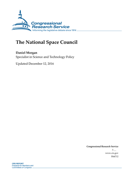 The National Space Council