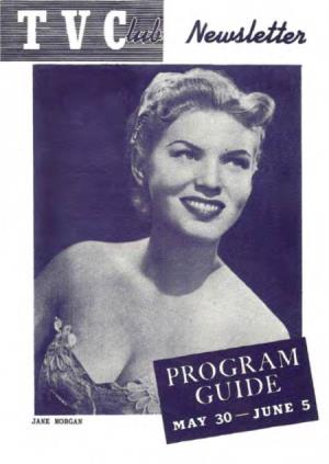 TV Club Newsletter; May 30- June 5, 1953