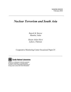 Nuclear Terrorism and South Asia