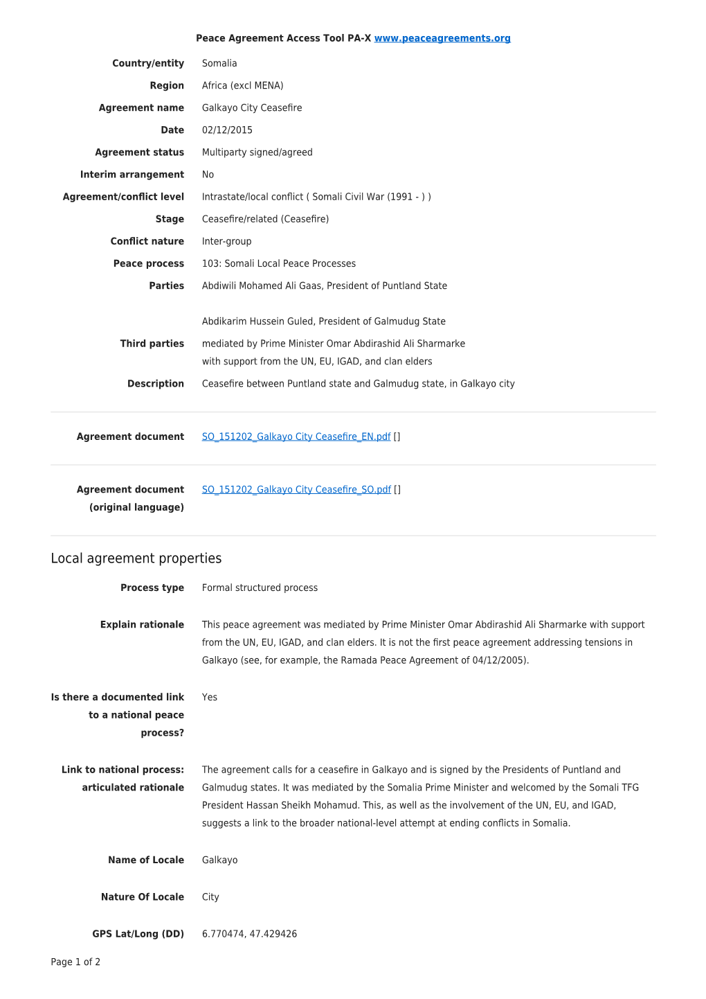 Export Agreement Coding (PDF)