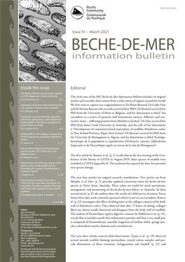 SPC Beche-De-Mer Information Bulletin Includes 16 Original M