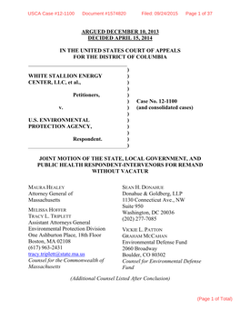 USCA Case #12-1100 Document #1574820 Filed: 09/24/2015 Page 1 of 37