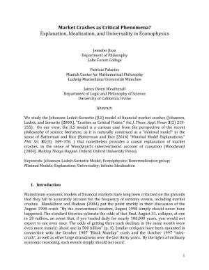 Explanation, Idealization, and Universality in Econophysics