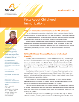 Facts About Childhood Immunizations