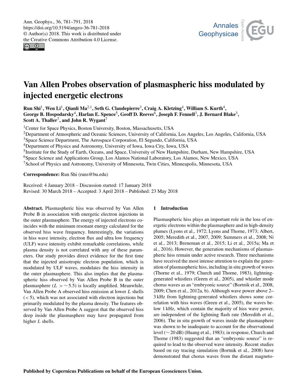 Van Allen Probes Observation of Plasmaspheric Hiss Modulated by Injected Energetic Electrons