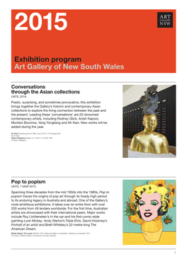 Exhibition Program Art Gallery of New South Wales