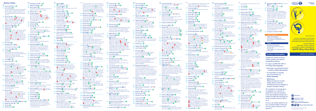 Step-Free Tube Guide, December 2016