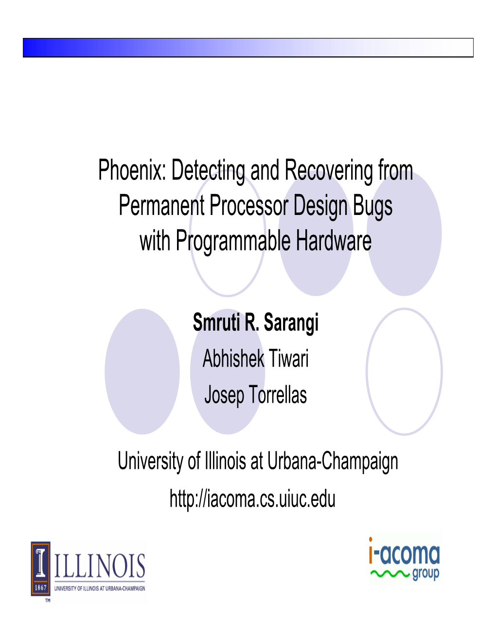 Phoenix: Detecting and Recovering from Permanent Processor Design Bugs with Programmable Hardware