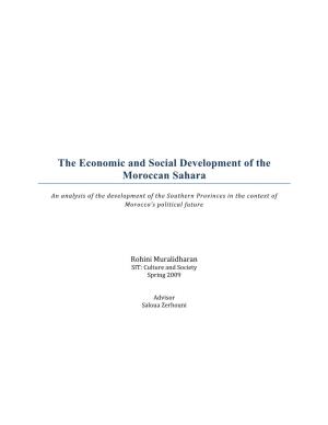 The Economic and Social Development of the Moroccan Sahara