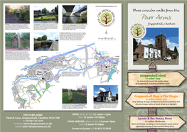 Walks from the Parr Arms Grappenhall, Cheshire