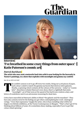 Katie Paterson's Cosmic