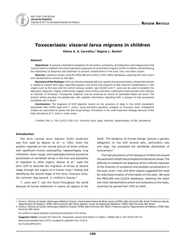 Toxocariasis: Visceral Larva Migrans in Children