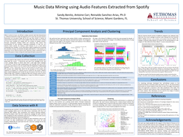 Music Data Mining with Spotify