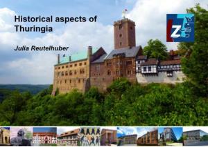 Historical Aspects of Thuringia