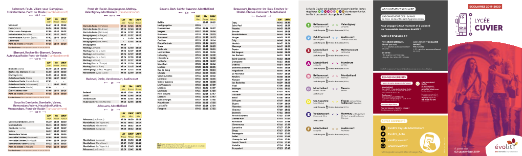 Cuvier Est Également Desservi Par Les Lignes ABONNEMENT SCOLAIRE ...