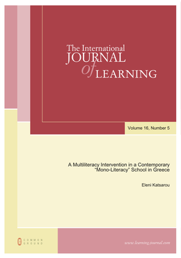 The International JOURNAL Oflearning