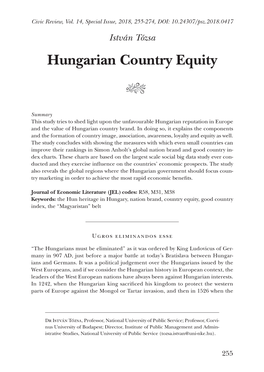 Hungarian Country Equity