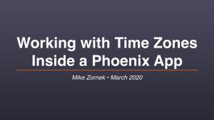 Mike Zornek • March 2020