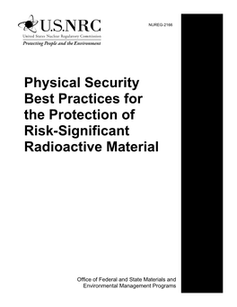 Physical Security Best Practices for the Protection of Risk-Significant Radioactive Material