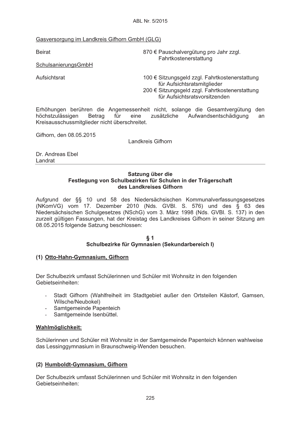 Gasversorgung Im Landkreis Gifhorn Gmbh (GLG)