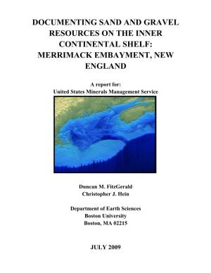 Documenting Sand and Gravel Resources on the Inner Continental Shelf: Merrimack Embayment, New England