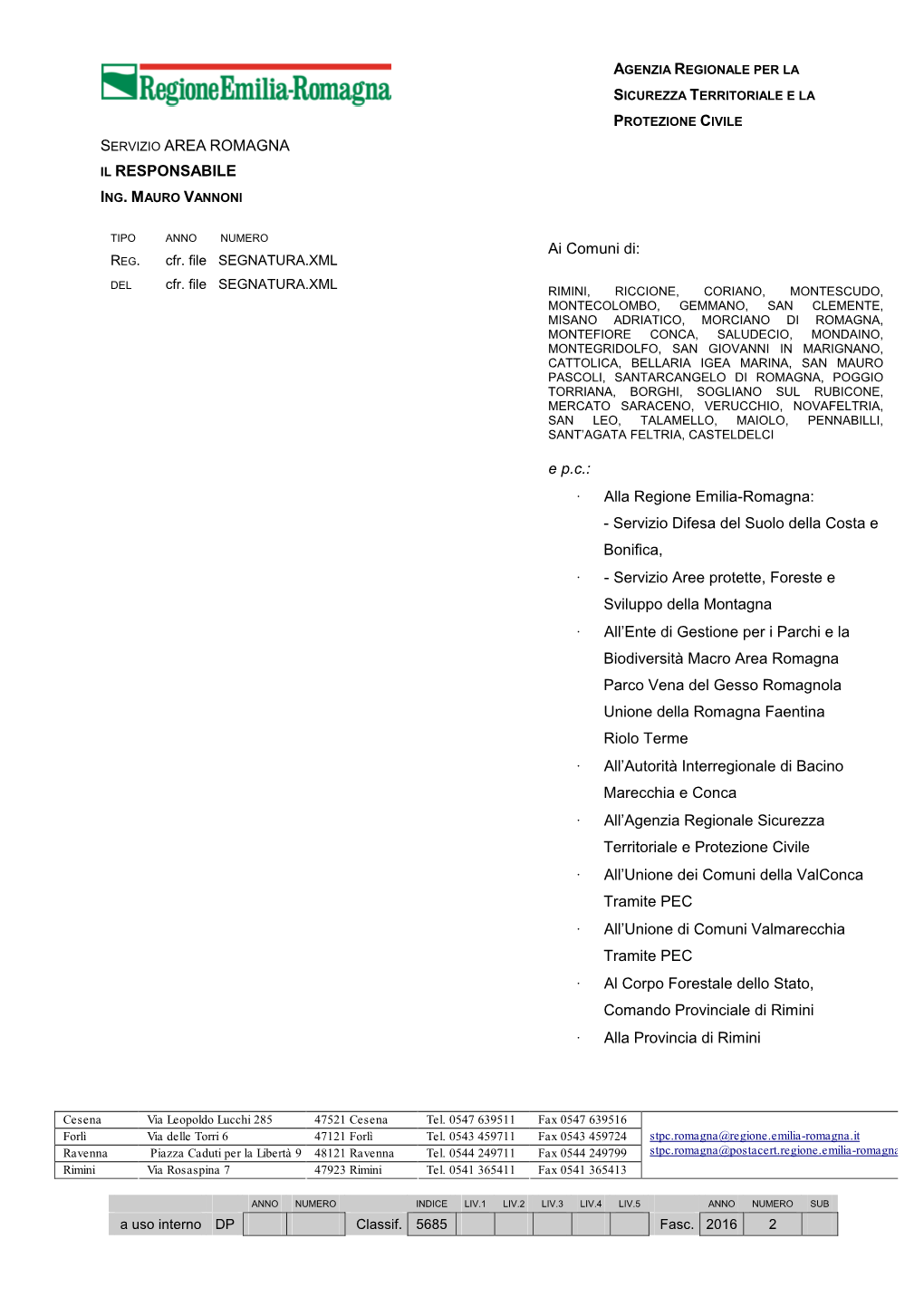 Alla Regione Emilia-Romagna