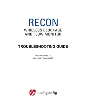 600820-000012 Wireless Blockage and Flow Monitor Troubleshooting Guide