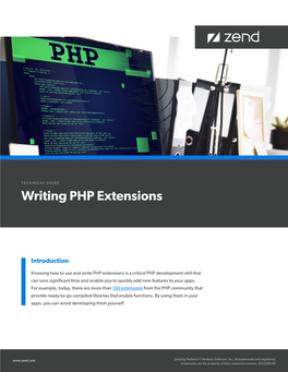 Writing PHP Extensions