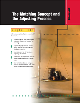 The Matching Concept and the Adjusting Process 3