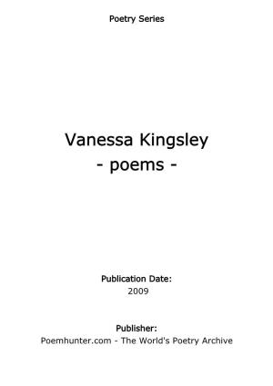 Vanessa Kingsley - Poems