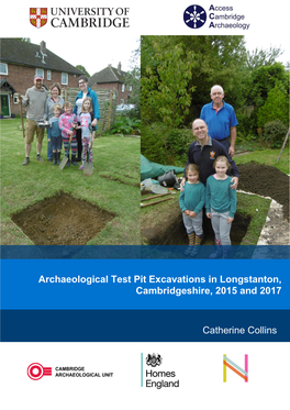 Archaeological Test Pit Excavations in Longstanton, Cambridgeshire, 2015 & 2017