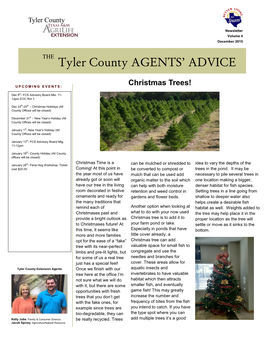 Tyler County AGENTS' ADVICE