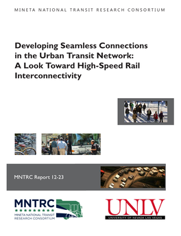 A Look Toward High-Speed Rail Interconnectivity MNTRC 12-23 Report