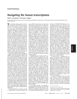 Navigating the Human Transcriptome