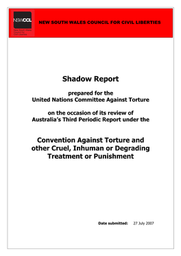NSWCCL Shadow Report