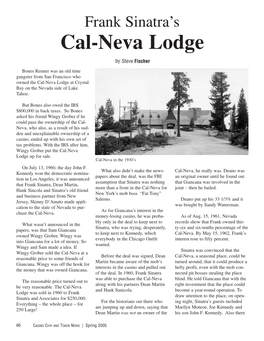 Frank Sinatra's Cal Neva Lodge