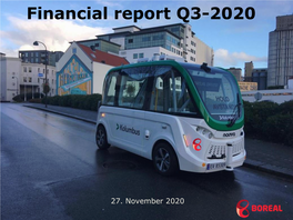 Financial Report Q3-2020