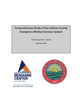 Comprehensive Study of the Sullivan County Emergency Medical Services System