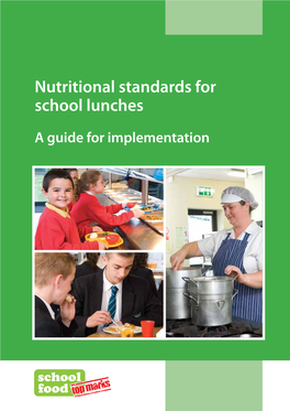 Nutritional Standards for School Lunches