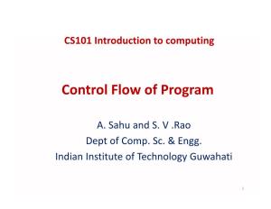 Control Flow of Program