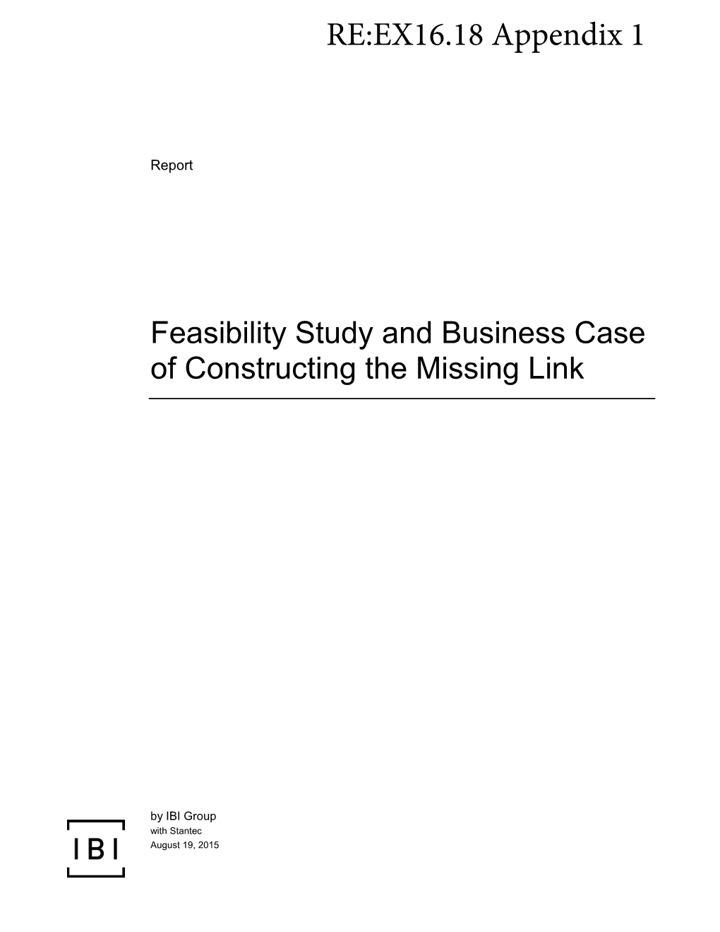 Feasibility Study and Business Case of Construction The