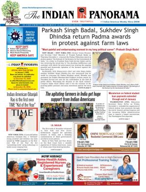 Parkash Singh Badal, Sukhdev Singh Dhindsa Return Padma Awards In