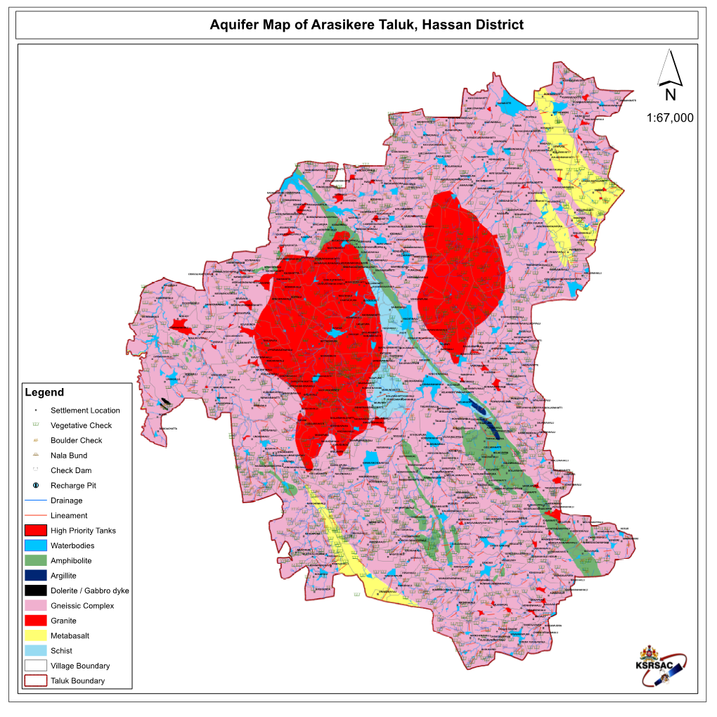 Aquifer Map of Arasikere Taluk, Hassan District