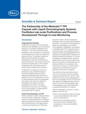 Use of the Minimate TFF Capsule with Chromatography Systems